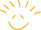 Taccaine logo of a smiling sun